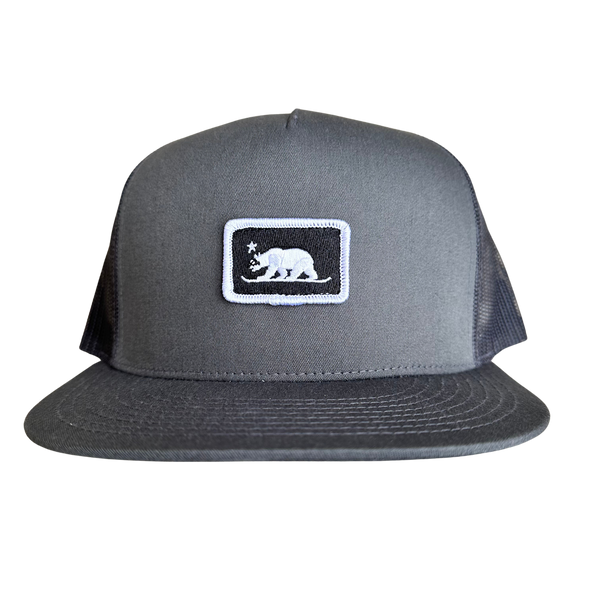 Snowboard Bear 5-Panel Mesh Snapback Trucker Hat
