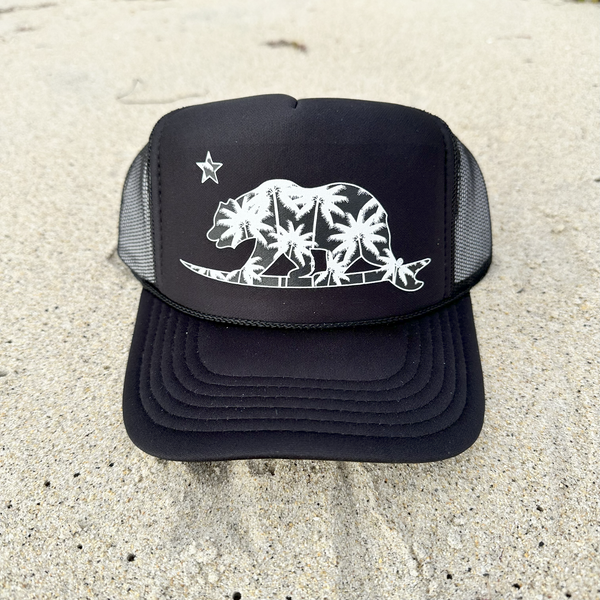 Palm Tree Surfbear® Trucker Hat