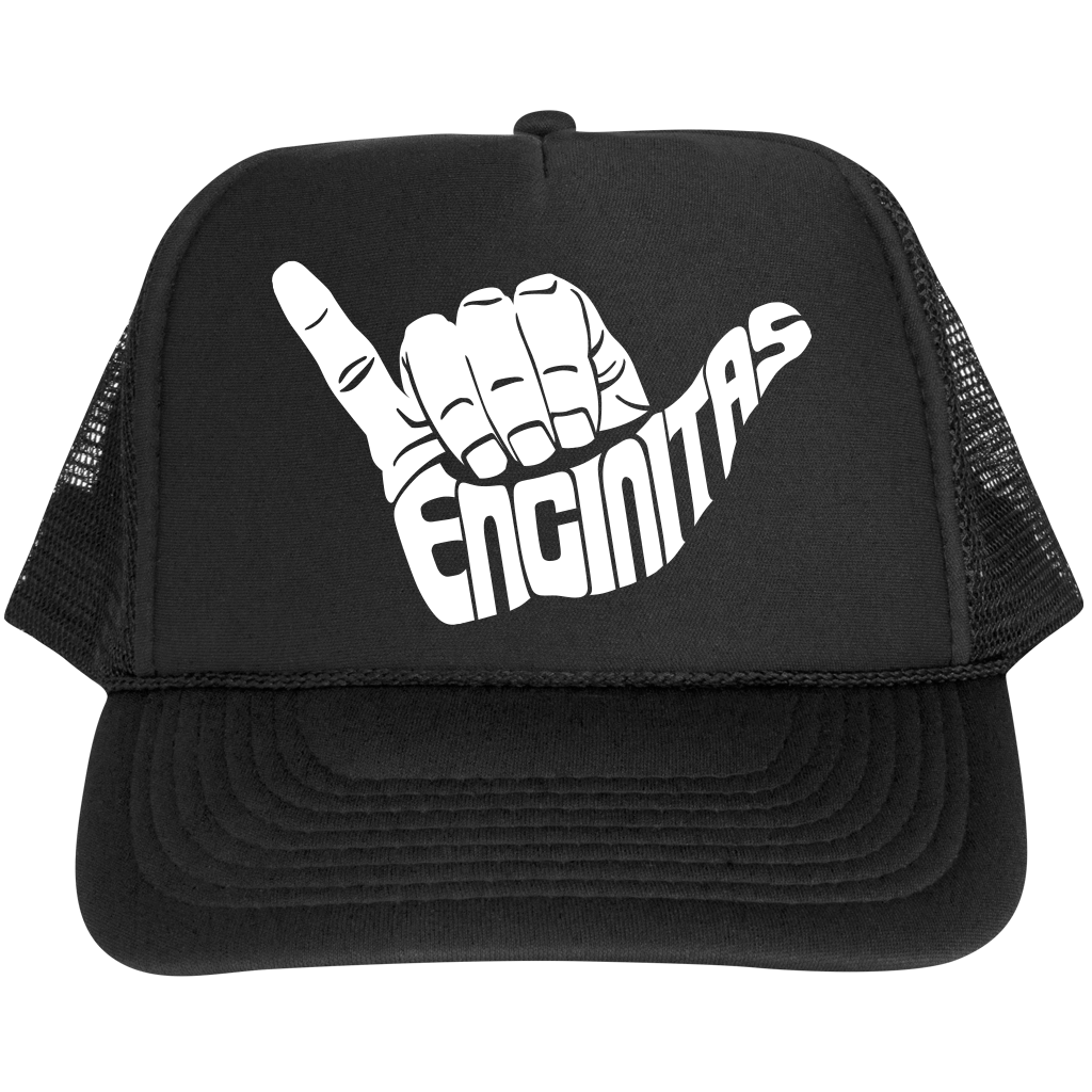 Encinitas Shaka Trucker Hat Designed Printed in USA Stay