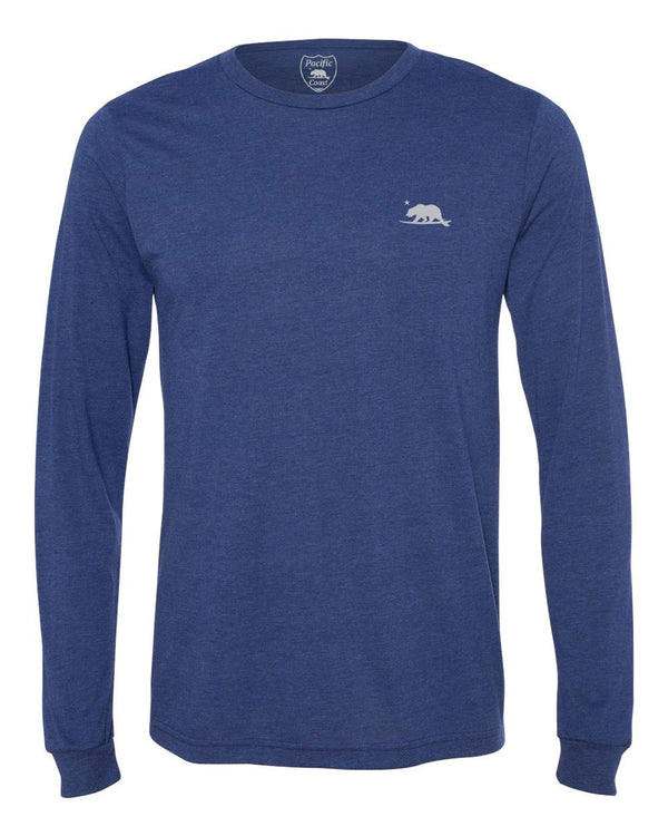 California Surfbear® Long sleeve Tri-blend T-shirt