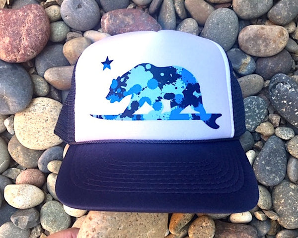 Blue Camo Surfbear® Trucker Hat