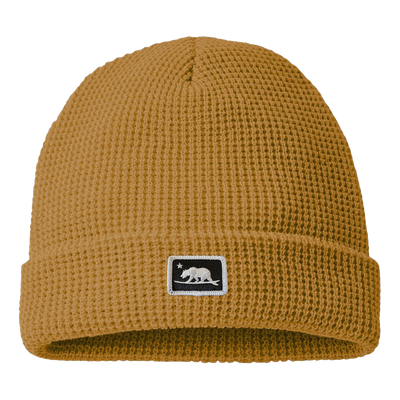 Waffle Beanie - Embroidered Surfbear Patch