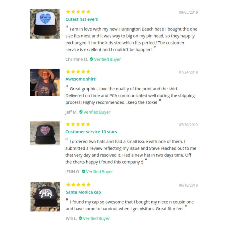 pacific coast apparel - 5 star reviews from customers