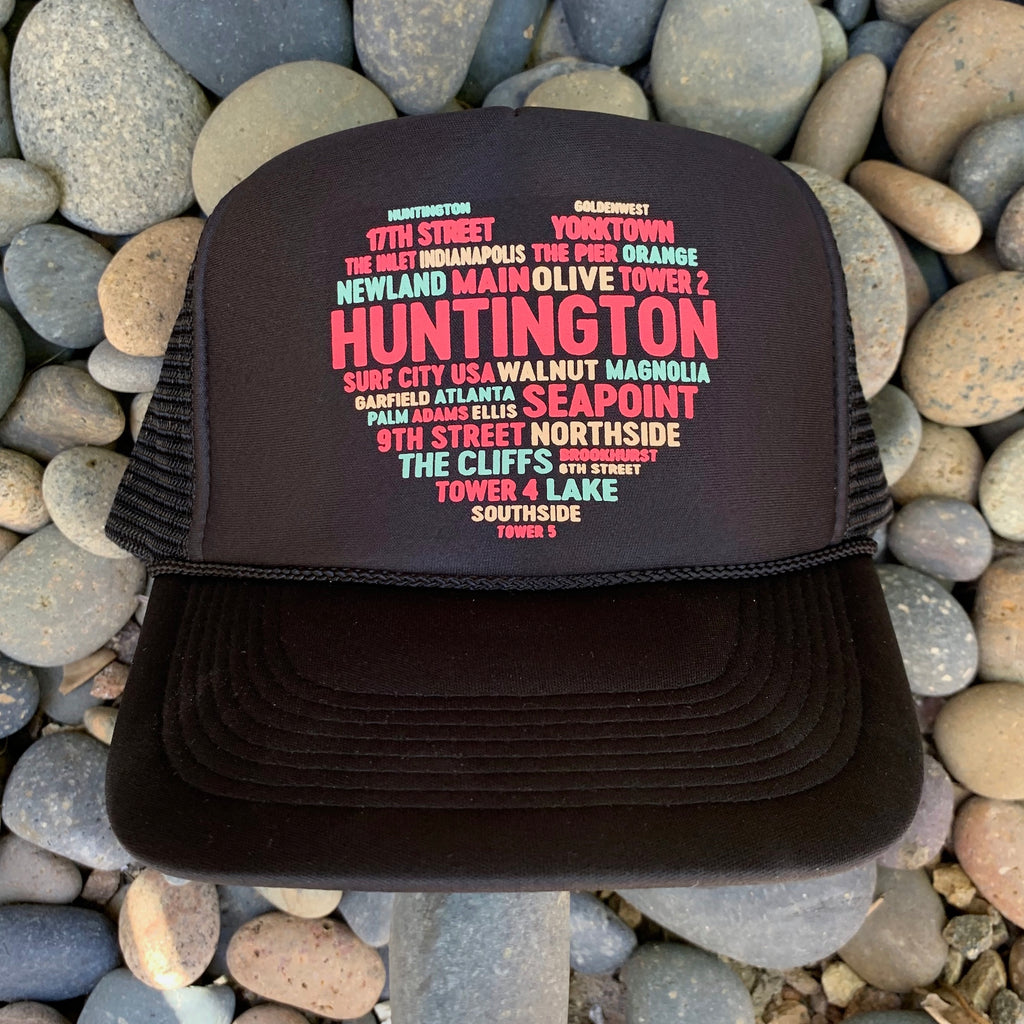 Huntington Beach Community Heart Trucker Hat | Unisex