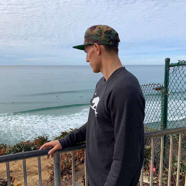 Surfbear® Unisex raglan fleece  sweatshirt