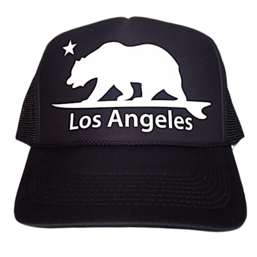 LA Trucker Hat Los Angeles Baseball Hat Cap Hearts